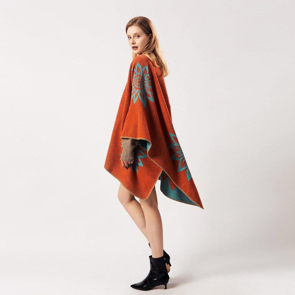 Poncho Femme Orange - orange