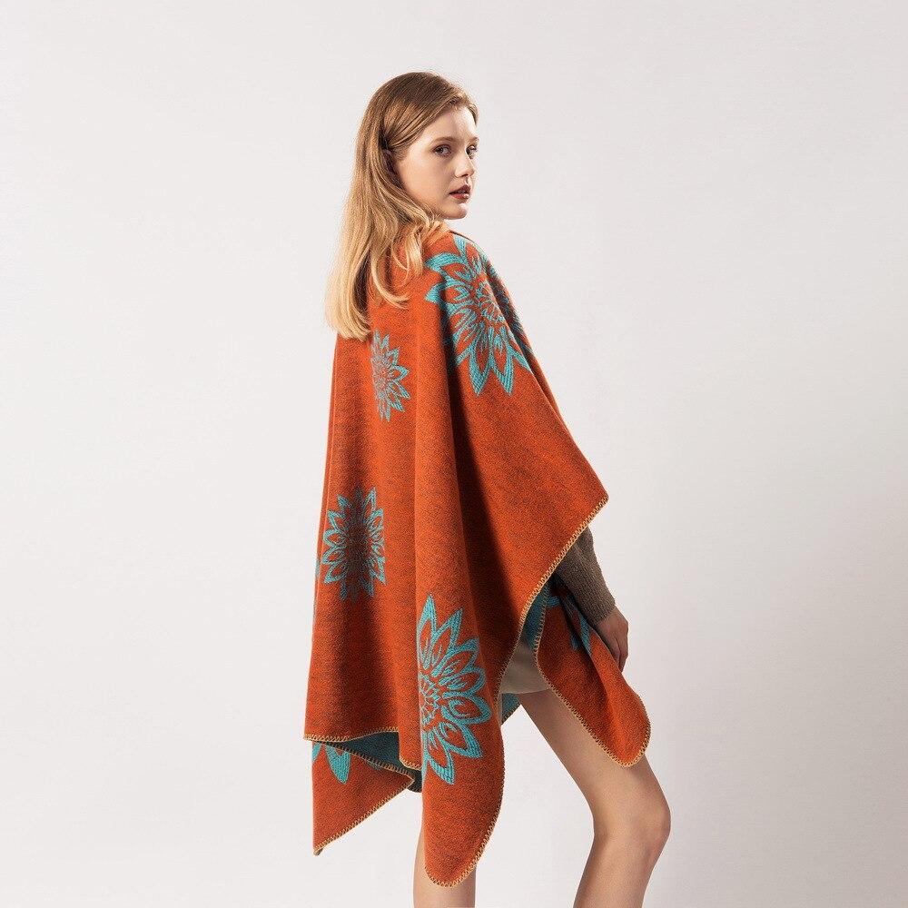 Poncho Femme Orange - orange