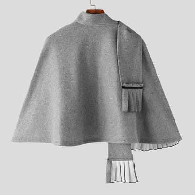 Poncho Homme avec Echarpe