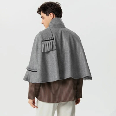 Poncho Homme avec Echarpe