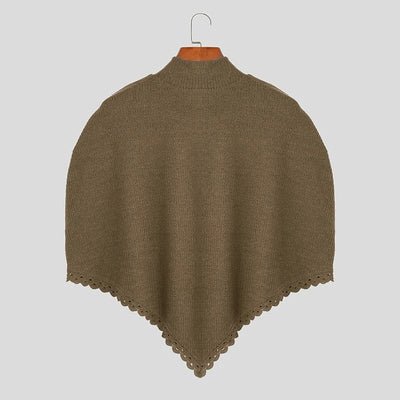 Poncho Homme Col Roulé