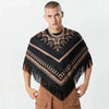 Poncho Homme Franges Mode