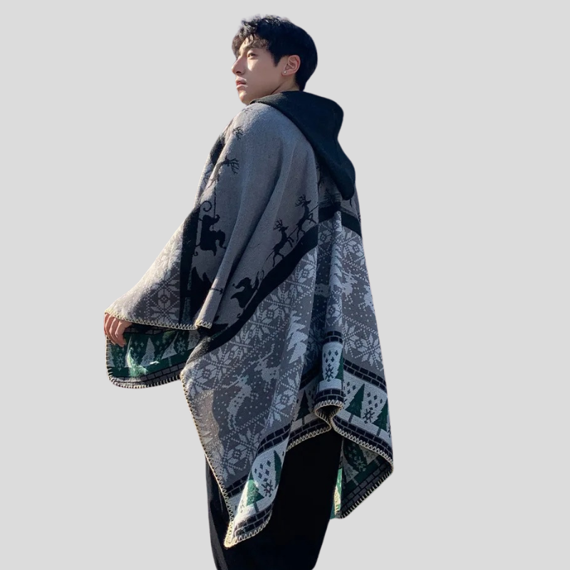 Poncho Homme Hiver