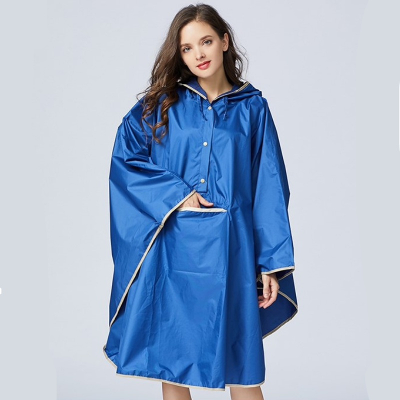 Poncho Pluie Bleu - Bleu