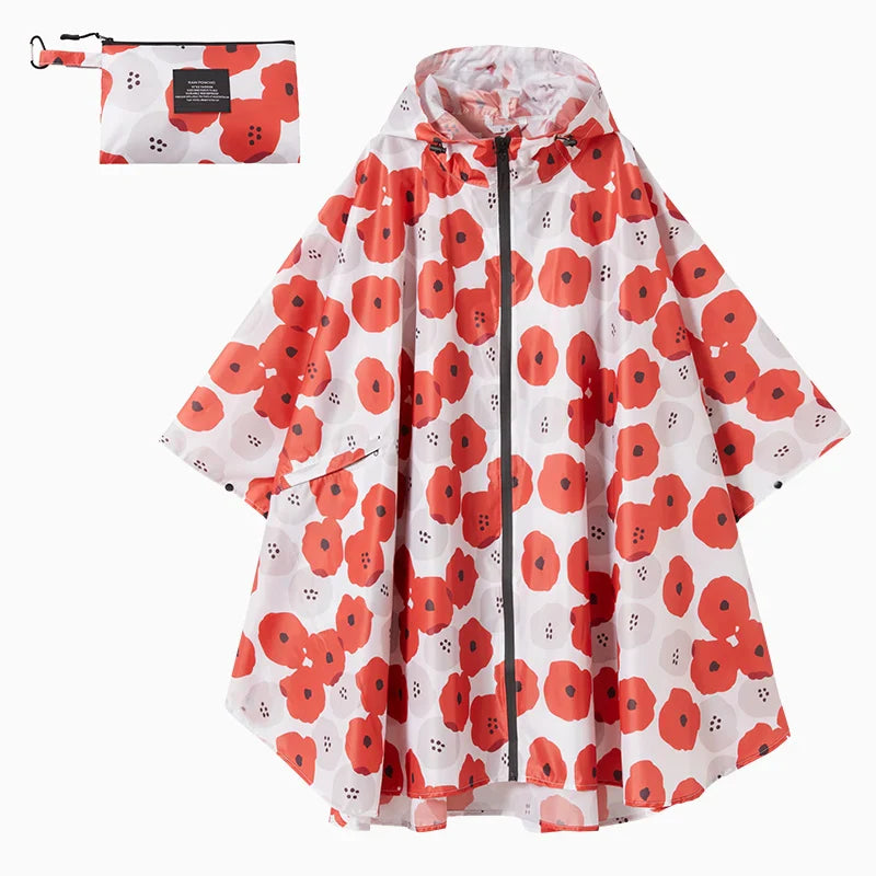 Poncho Pluie Coquelicot - coquelicots