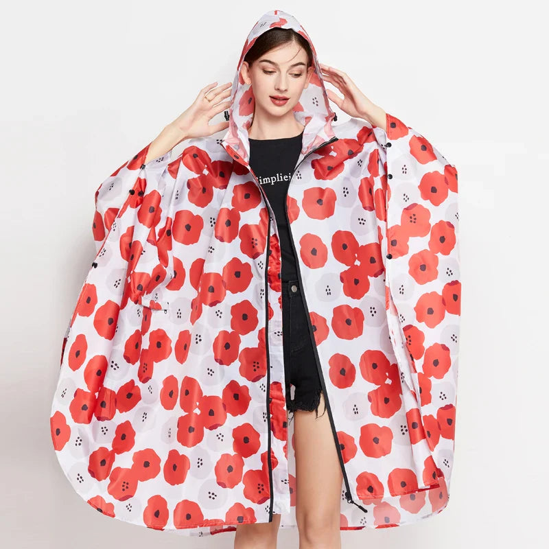 Poncho Pluie Coquelicot - coquelicots