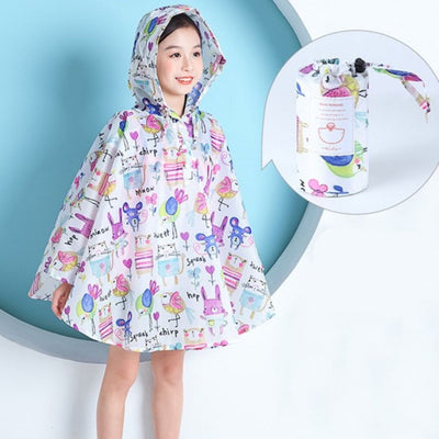 Poncho Pluie Fille Animaux
