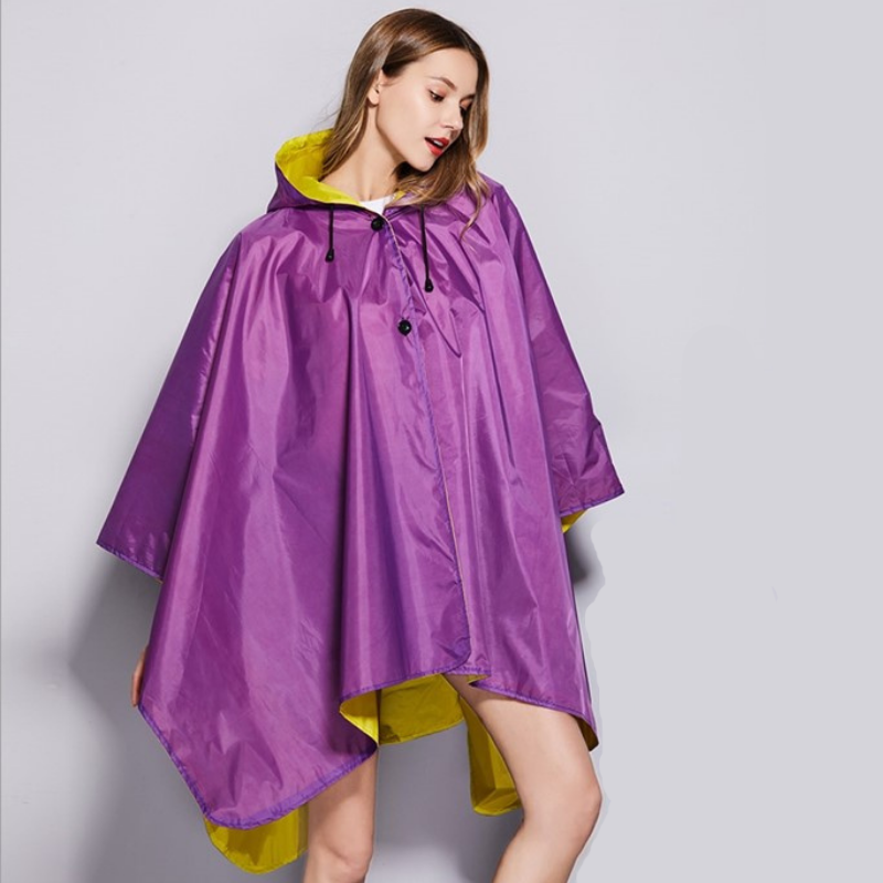 Poncho Pluie Jaune & Violet - jaune & Violet