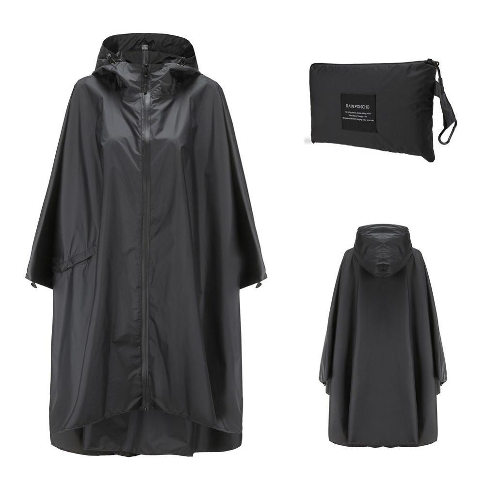 Poncho Pluie Noir - noir