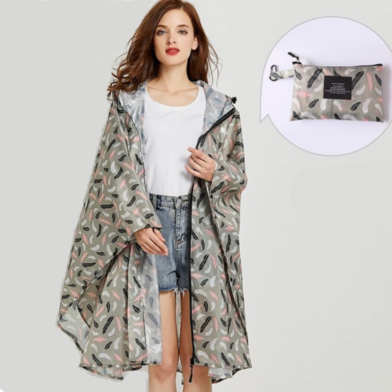 Poncho Pluie Plume - Plume