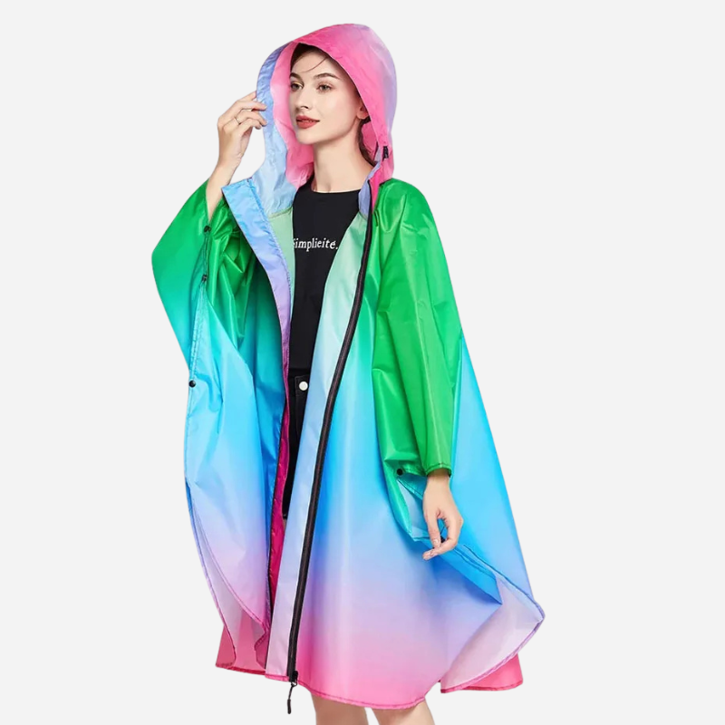 Poncho Pluie Tricolore