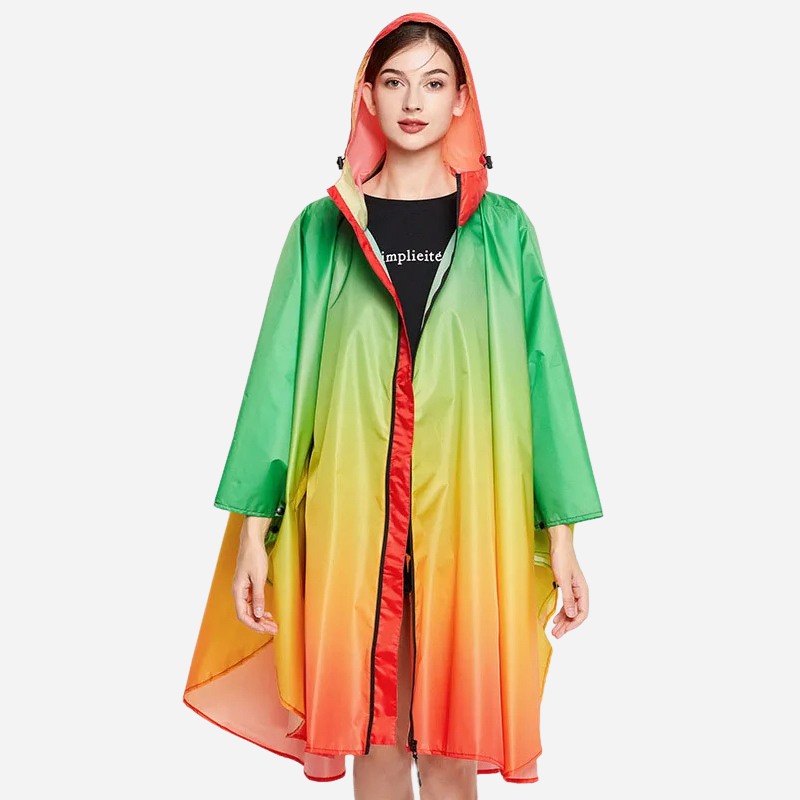 Poncho Pluie Tricolore