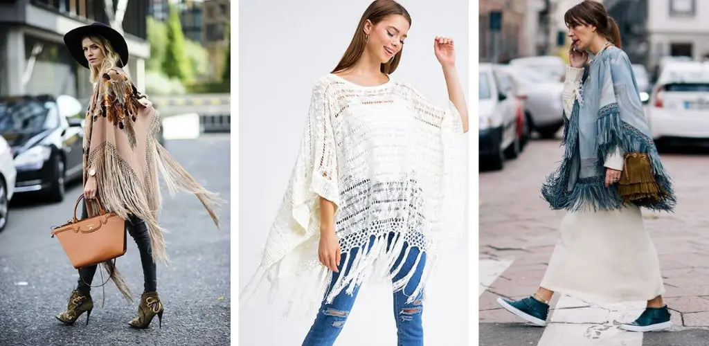 poncho franges