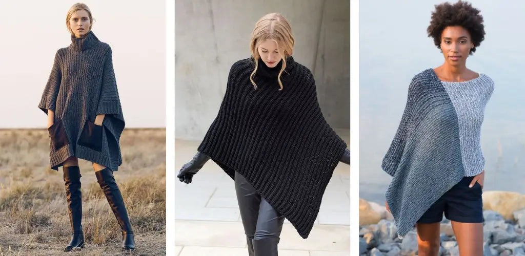 poncho tricot