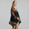 Cape Hiver Femme - noir & rouge