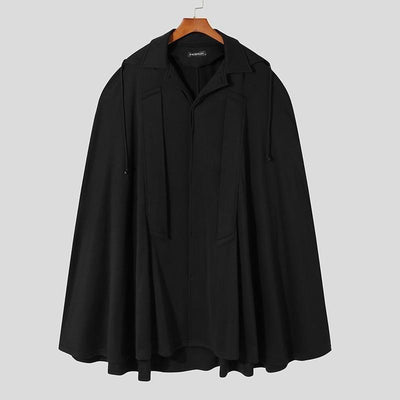 Cape Noire Capuche Homme - 3XL