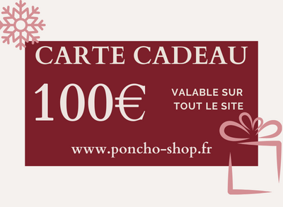 Carte Cadeau Poncho Shop - 100,00 €