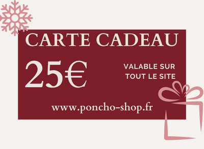 Carte Cadeau Poncho Shop - 25,00 €