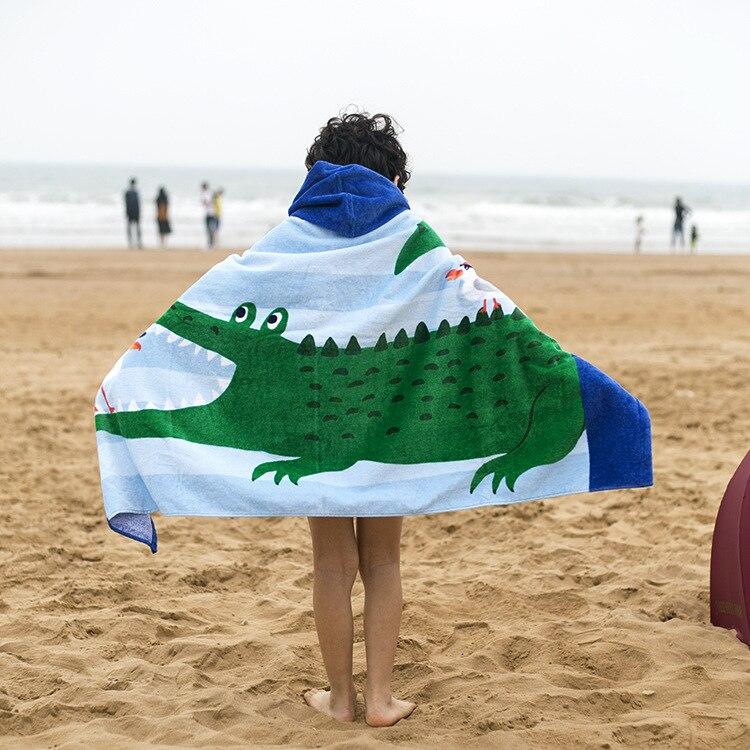 Poncho Bain Enfant Crocodile - crocodile