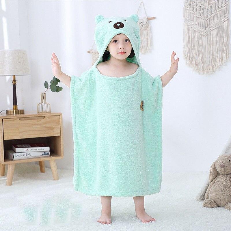 Poncho Bain Enfant Ours - ours