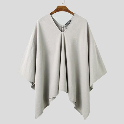 Poncho Beige Homme - Gris / S