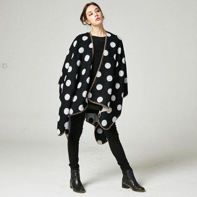 Poncho Black and White - noir