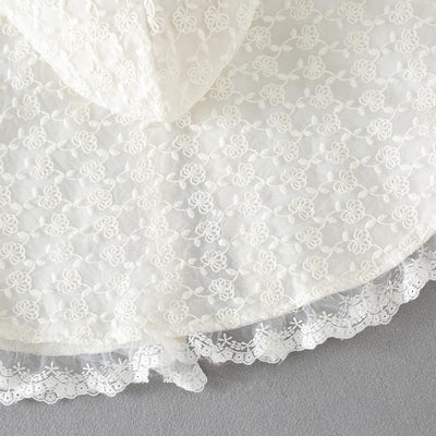 Poncho Blanc Bébé