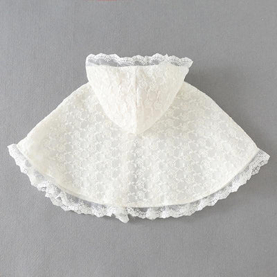 Poncho Blanc Bébé