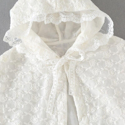 Poncho Blanc Bébé