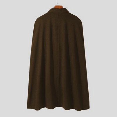 Poncho Cape Marron Homme