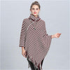 Poncho Col Roulé - Bordeaux