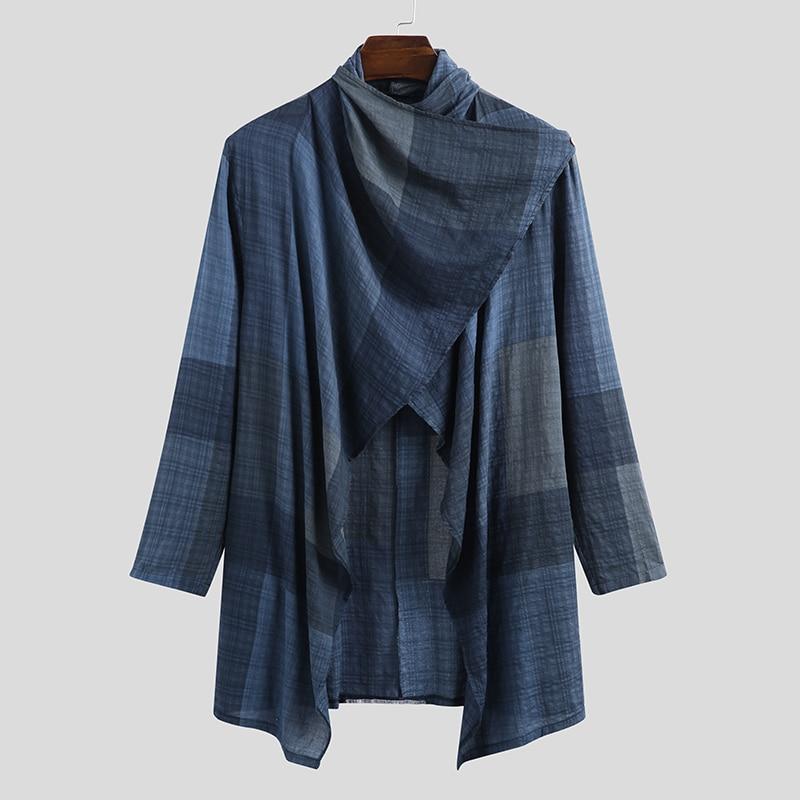 Poncho Coton Homme - Bleu / S