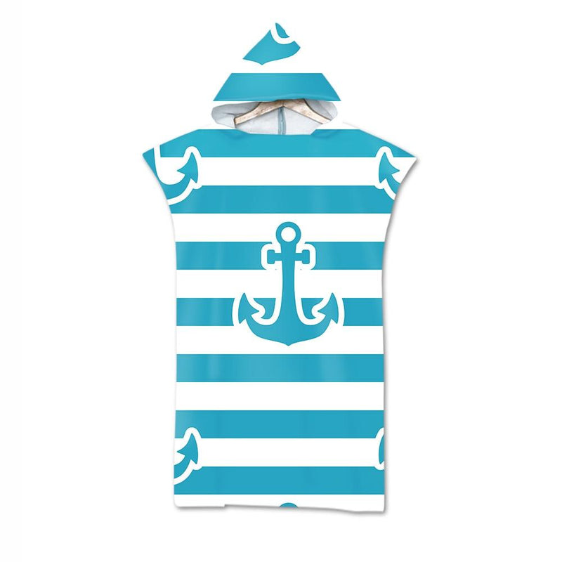 Poncho de Plage Adulte - Ancre