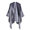 Poncho Doux Femme - gris