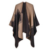 Poncho Doux Femme - marron