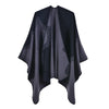 Poncho Doux Femme - noir