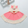 Poncho Enfant Capuche Cochon - Rose / 6 mois