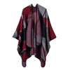 Poncho Femme Artistique - rouge