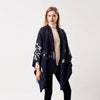 Poncho Femme Bleu Marine - Bleu marine