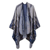 Poncho Femme Camouflage - Bleu Marine