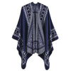 Poncho Femme Cœur - bleu