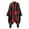 Poncho Femme Hiver - rouge