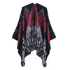 Poncho Femme Jaguar - rouge