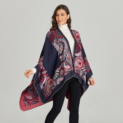 Poncho Femme Paisley