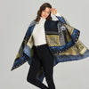 Poncho Femme Patchwork