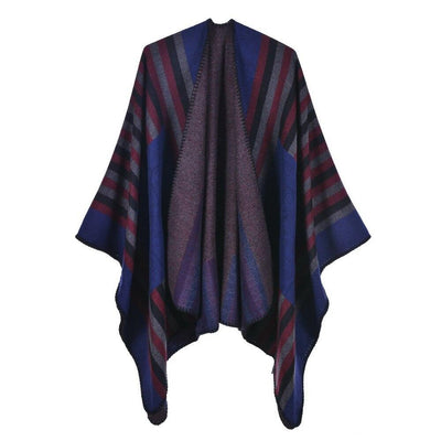 Poncho Femme Rayé - 3