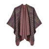 Poncho Femme Rayure Vintage - 1