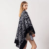 Poncho Femme Zèbre