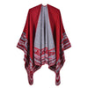 Poncho Grande Taille - rouge