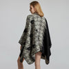 Poncho Hiver Femme Asymétrique